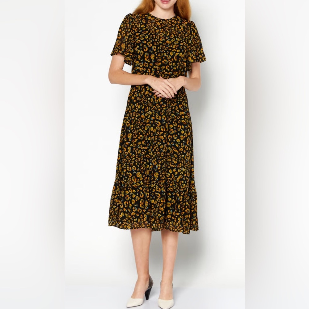 Flowy Lost + Wander Allover Print Midi Dress-Cocktail Hour Chic / Event Ready